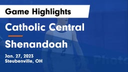 Catholic Central  vs Shenandoah  Game Highlights - Jan. 27, 2023