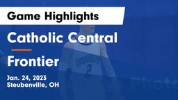 Catholic Central  vs Frontier  Game Highlights - Jan. 24, 2023