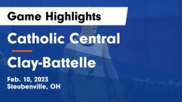 Catholic Central  vs Clay-Battelle  Game Highlights - Feb. 10, 2023