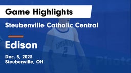 Steubenville Catholic Central  vs Edison  Game Highlights - Dec. 5, 2023
