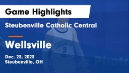Steubenville Catholic Central  vs Wellsville  Game Highlights - Dec. 23, 2023