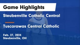 Steubenville Catholic Central  vs Tuscarawas Central Catholic  Game Highlights - Feb. 27, 2024