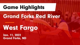 Grand Forks Red River  vs West Fargo  Game Highlights - Jan. 11, 2022