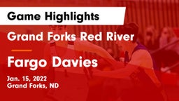 Grand Forks Red River  vs Fargo Davies  Game Highlights - Jan. 15, 2022