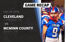 Recap: Cleveland  vs. McMinn County  2016
