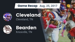 Recap: Cleveland  vs. Bearden  2017