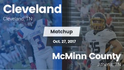 Matchup: Cleveland High vs. McMinn County  2017