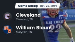 Recap: Cleveland  vs. William Blount  2019