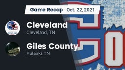 Recap: Cleveland  vs. Giles County  2021