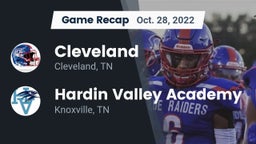 Recap: Cleveland  vs. Hardin Valley Academy 2022
