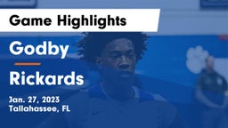 Godby  vs Rickards  Game Highlights - Jan. 27, 2023