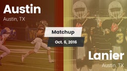 Matchup: Austin  vs. Lanier  2016