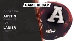 Recap: Austin  vs. Lanier  2016