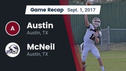 Recap: Austin  vs. McNeil  2017