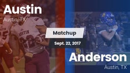 Matchup: Austin  vs. Anderson  2017