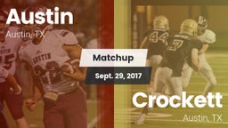 Matchup: Austin  vs. Crockett  2017