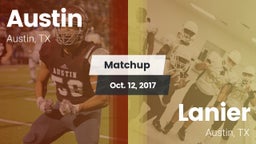 Matchup: Austin  vs. Lanier  2017