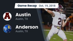 Recap: Austin  vs. Anderson  2018