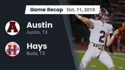 Recap: Austin  vs. Hays  2019
