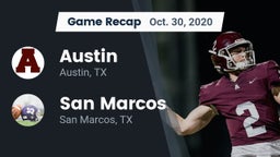 Recap: Austin  vs. San Marcos  2020