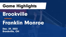 Brookville  vs Franklin Monroe  Game Highlights - Dec. 29, 2022