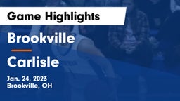 Brookville  vs Carlisle  Game Highlights - Jan. 24, 2023