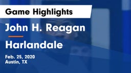 John H. Reagan  vs Harlandale  Game Highlights - Feb. 25, 2020