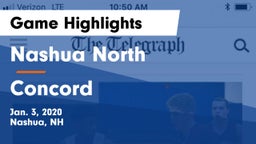 Nashua North  vs Concord  Game Highlights - Jan. 3, 2020