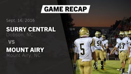 Recap: Surry Central  vs. Mount Airy  2016