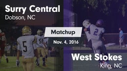 Matchup: Surry Central High vs. West Stokes  2016