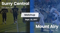 Matchup: Surry Central High vs. Mount Airy  2017