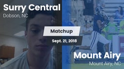 Matchup: Surry Central High vs. Mount Airy  2018