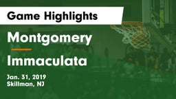 Montgomery  vs Immaculata  Game Highlights - Jan. 31, 2019