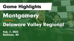 Montgomery  vs Delaware Valley Regional  Game Highlights - Feb. 7, 2022