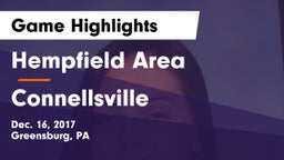 Hempfield Area  vs Connellsville  Game Highlights - Dec. 16, 2017