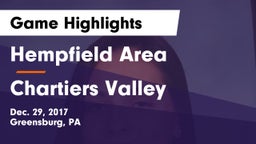 Hempfield Area  vs Chartiers Valley  Game Highlights - Dec. 29, 2017