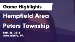 Hempfield Area  vs Peters Township  Game Highlights - Feb. 23, 2018