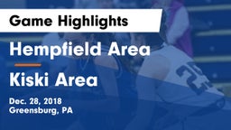Hempfield Area  vs Kiski Area  Game Highlights - Dec. 28, 2018