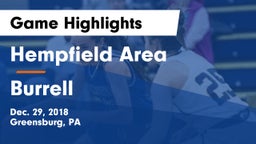 Hempfield Area  vs Burrell  Game Highlights - Dec. 29, 2018