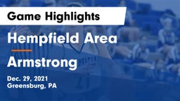 Hempfield Area  vs Armstrong  Game Highlights - Dec. 29, 2021