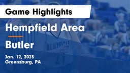 Hempfield Area  vs Butler  Game Highlights - Jan. 12, 2023