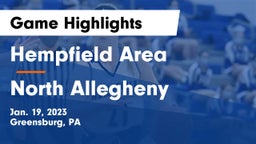 Hempfield Area  vs North Allegheny  Game Highlights - Jan. 19, 2023