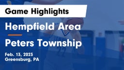 Hempfield Area  vs Peters Township  Game Highlights - Feb. 13, 2023