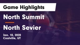North Summit  vs North Sevier  Game Highlights - Jan. 10, 2020