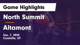 North Summit  vs Altamont  Game Highlights - Jan. 7, 2020