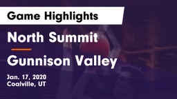 North Summit  vs Gunnison Valley  Game Highlights - Jan. 17, 2020