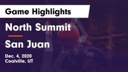 North Summit  vs San Juan  Game Highlights - Dec. 4, 2020