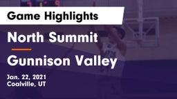 North Summit  vs Gunnison Valley  Game Highlights - Jan. 22, 2021