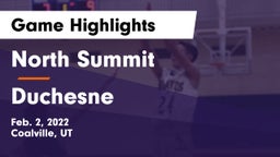 North Summit  vs Duchesne Game Highlights - Feb. 2, 2022