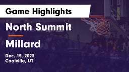 North Summit  vs Millard  Game Highlights - Dec. 15, 2023